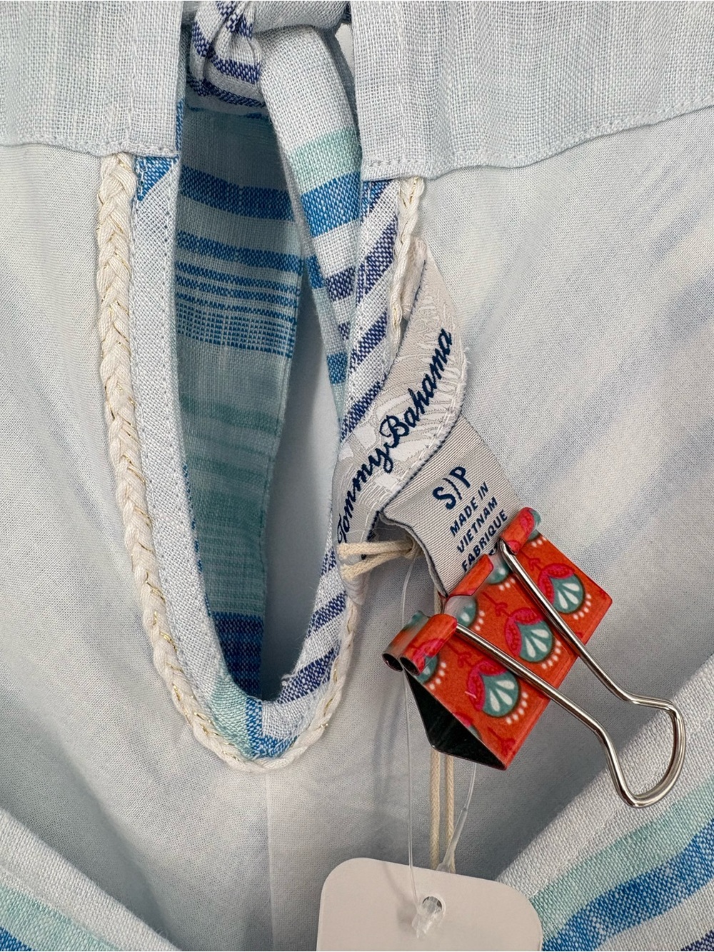 Tommy Bahama Ocean Reverie Maxi Dress Size Small Linen Stripe NWT Resort Beach - Picture 14 of 16